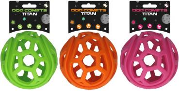 Preview: Gitterball Dog Comets Titan Orange M 11,5 cm